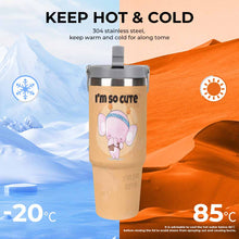 Charger l'image dans la galerie, Gobelet isotherme de grande capacité de 30 oz pour voiture personnalisé avec photo texte prénom