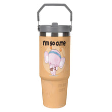 Charger l'image dans la galerie, Gobelet isotherme de grande capacité de 30 oz pour voiture personnalisé avec photo texte prénom