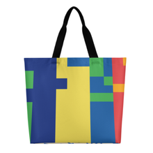 Charger l'image dans la galerie, Grand sac cabas XB0601059 avec bandoulière pour femme personnalisée avec prénom motif texte (conception multi-images)