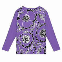 Charger l'image dans la galerie, Haut à manches longues boutonné à col incliné pour femme XCK personnalisée avec prénom motif texte (conception une image)