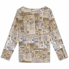 Charger l'image dans la galerie, Haut boutonné à manches longues pour femme BMJ personnalisé avec photo texte prénom (conception une image)