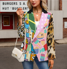 Charger l'image dans la galerie, Haut de survêtement décontracté pour femme Z33W personnalisée avec prénom motif texte (conception multi-images)