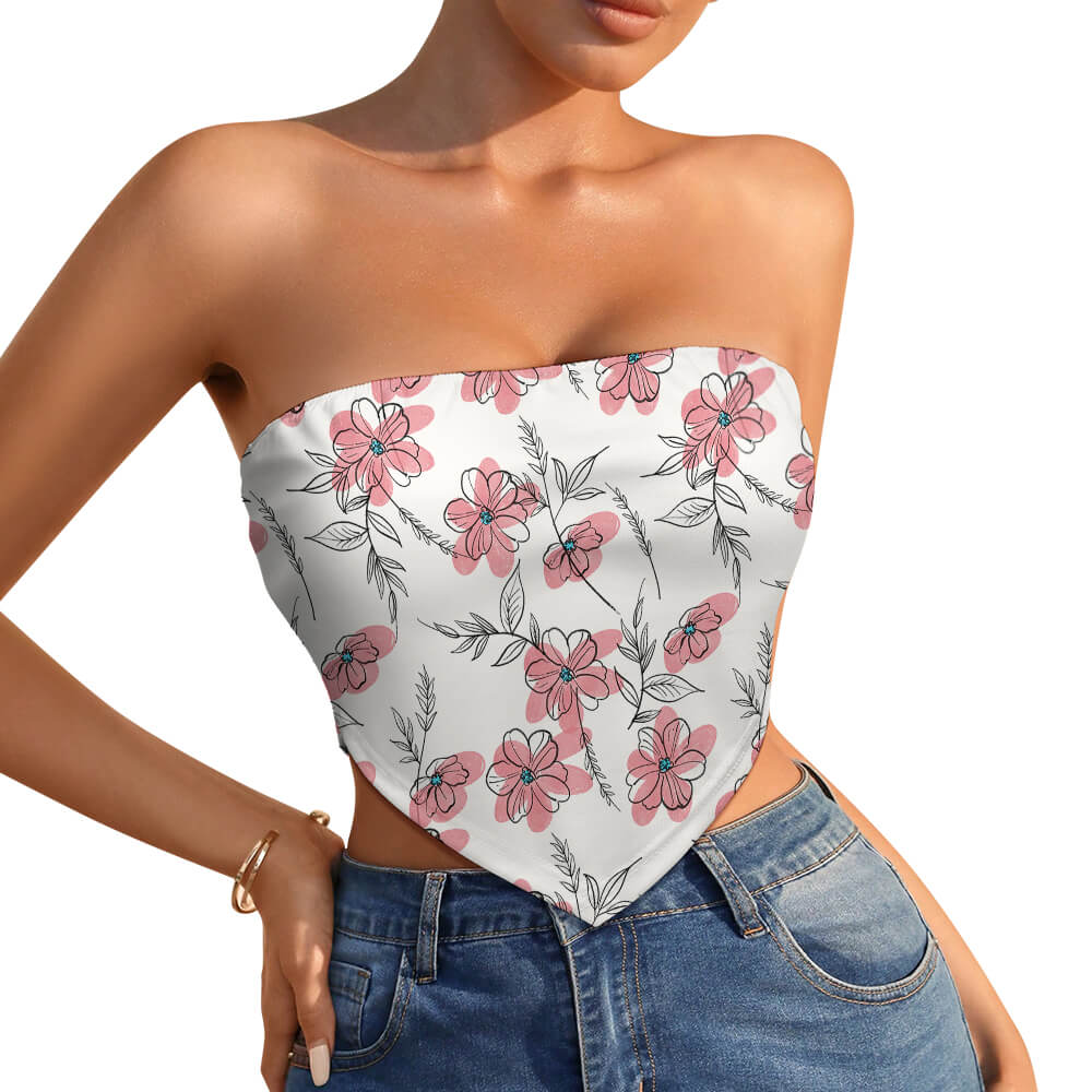 Bustier Bandeau T Shirt Bustier Pas Cher Haut Bandeau Femme Sans