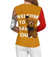 Charger l'image dans la galerie, Haut de pyjama à manches longues pour femme AL en qualité douce personnalisé avec photo  texte logo (conception multi-images)