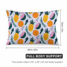 Charger l'image dans la galerie, Taies d'oreiller / Housses de coussin en polyester en forme de longue bande personnalisée avec photo prénom (impression recto-verso)