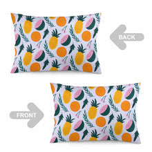 Charger l'image dans la galerie, Taies d'oreiller / Housses de coussin en polyester en forme de longue bande personnalisée avec photo prénom (impression recto-verso)