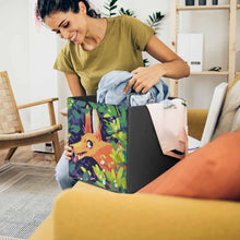 Charger l'image dans la galerie, Boîte de rangement pliable en bois en tissu personnalisée avec photo texte motif logo