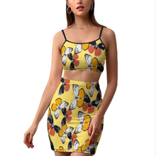 Charger l'image dans la galerie, Jupe d'été décontractée 2 pièces avec haut court et jupe NZ018 personnalisée avec photo texte motif (conception multi-images)