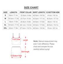 Charger l'image dans la galerie, Jupe d'été décontractée 2 pièces avec haut court et jupe NZ018 personnalisée avec photo texte motif (conception multi-images)
