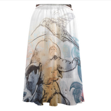 Charger l'image dans la galerie, Jupe longue en mousseline double couches décontractée femme NZ062 personnalisée avec photo motif texte logo (impression multi-images)