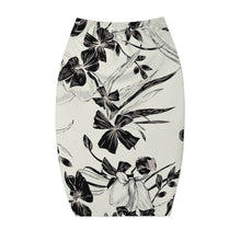 Charger l'image dans la galerie, Jupe mi-longue sexy pour femmes NQ taille haute élastique portefeuille aux hanches personnalisé avec photo texte prénom (conception une image)