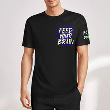 Charger l'image dans la galerie, Les t-shirts classiques en coton biologique imprimés poitrine et poignets personnalisée avec prénom motif texte