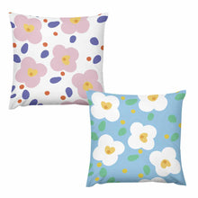Charger l'image dans la galerie, Lot de 2 housses de coussin en peluche design double face personnalisées avec photo motif texte