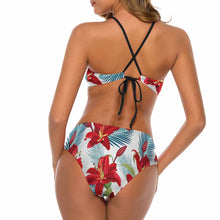 Charger l'image dans la galerie, Maillot de bain bikini licou pour femme BK2040 personnalisée avec prénom motif texte (conception multi-images)