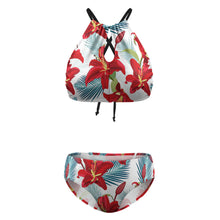 Charger l'image dans la galerie, Maillot de bain bikini licou pour femme BK2040 personnalisée avec prénom motif texte (conception multi-images)