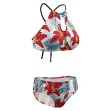 Charger l'image dans la galerie, Maillot de bain bikini licou pour femme BK2040 personnalisée avec prénom motif texte (conception multi-images)