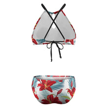 Charger l'image dans la galerie, Maillot de bain bikini licou pour femme BK2040 personnalisée avec prénom motif texte (conception multi-images)