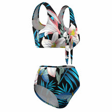 Charger l'image dans la galerie, Maillot de bain bikini taille haute BK2079 personnalisé avec photo texte prénom (conception une image)