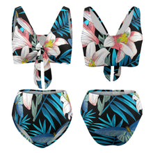 Charger l'image dans la galerie, Maillot de bain bikini taille haute BK2079 personnalisé avec photo texte prénom (conception une image)
