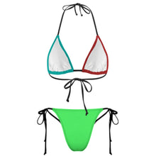 Charger l'image dans la galerie, Maillot de bain triangle sexy pour femme SDS0313 personnalisée avec prénom motif texte (conception multi-images)