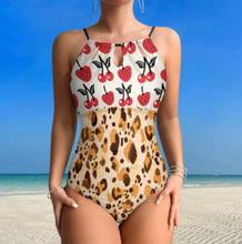Charger l'image dans la galerie, Maillot de bain une pièce pour femme SDS2004 personnalisée avec prénom motif texte (conception multi-images)