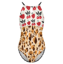 Charger l'image dans la galerie, Maillot de bain une pièce pour femme SDS2004 personnalisée avec prénom motif texte (conception multi-images)