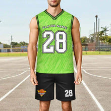 Charger l'image dans la galerie, Maillot de basket-ball col V pour homme KTZREV1 personnalisée avec prénom motif texte