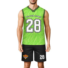 Charger l'image dans la galerie, Maillot de basket-ball col V pour homme KTZREV1 personnalisée avec prénom motif texte