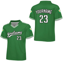 Charger l'image dans la galerie, Maillot de football J58T pour homme avec col en V personnalisée avec prénom motif texte