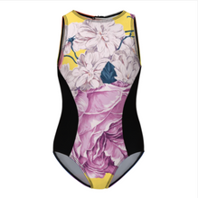 Charger l'image dans la galerie, Maillot de bain une pièce fille NT032 personnalisé avec photo motif texte (conception multi-images)