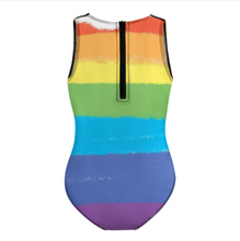 Charger l'image dans la galerie, Maillot de bain une pièce fille NT032 personnalisé avec photo motif texte (conception multi-images)