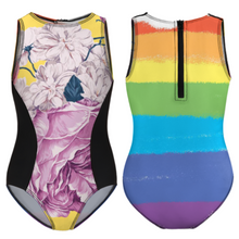 Charger l'image dans la galerie, Maillot de bain une pièce fille NT032 personnalisé avec photo motif texte (conception multi-images)