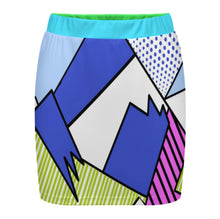 Charger l'image dans la galerie, Mini-jupe femme LM243 personnalisée avec prénom motif texte (conception multi-images)