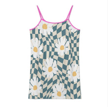 Charger l'image dans la galerie, Mini robe de plage à bretelles F28Q robe caraco de loisirs personnalisée avec prénom motif texte (conception multi-images)