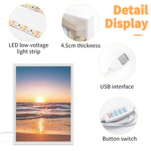 Charger l'image dans la galerie, Miroir veilleuse personnalisé avec photo texte prénom