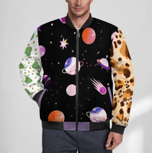 Charger l'image dans la galerie, Mode homme tous les bombers imprimés BMJ personnalisée avec prénom motif texte (conception multi-images)