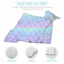 Charger l'image dans la galerie, Foulard carré soie multi usages femme NZ215 personnalisé avec photo logo motif texte