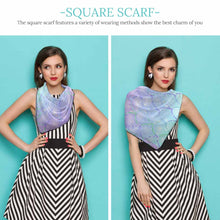 Charger l'image dans la galerie, Foulard carré soie multi usages femme NZ215 personnalisé avec photo logo motif texte