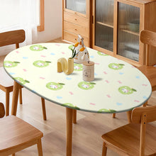 Charger l'image dans la galerie, Nappe ovale imperméable en toile cirée JJ05191097 personnalisée avec prénom motif texte