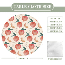 Charger l'image dans la galerie, Nappe de table ronde en tissu oxford imperméable personnalisée avec photo texte motif
