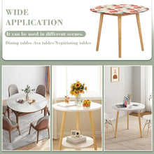 Charger l'image dans la galerie, Nappe de table ronde en tissu oxford imperméable personnalisée avec photo texte motif