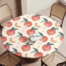 Charger l'image dans la galerie, Nappe de table ronde en tissu oxford imperméable personnalisée avec photo texte motif