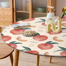 Charger l'image dans la galerie, Nappe de table ronde en tissu oxford imperméable personnalisée avec photo texte motif