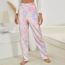 Charger l'image dans la galerie, Pantalon de pyjama ample en peluche pour femme LM218 (motifs différents devant et derrière) personnalisé avec photo texte prénom