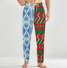 Charger l'image dans la galerie, Pantalon de pyjama ample en peluche pour homme LM071 personnalisée avec prénom motif texte (conception multi-images)