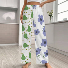 Charger l'image dans la galerie, Pantalon de pyjama long ample pour femme bas de pyjama ample tailles jusqu'à 5XL personnalisée avec prénom motif texte (conception multi-images)