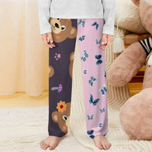 Charger l'image dans la galerie, Pantalon de pyjama droit unisexe enfant D31P personnalisée avec prénom motif texte (conception multi-images)