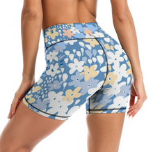 Charger l'image dans la galerie, Pantalon de yoga court femme yoga short Y09A personnalisé avec texte motif photo (conception multi-images)