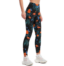 Charger l'image dans la galerie, Pantalon de yoga femme legging sport gym YJ033 personnalisé avec texte motif photo (conception multi-images)