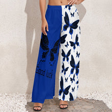 Charger l'image dans la galerie, Pantalon large chic femme en polyester NP personnalisé avec photo motif texte (conception multi-images)